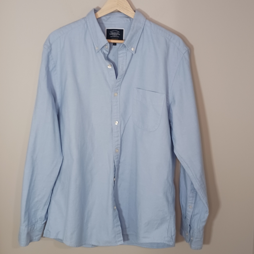 Charles Tyrwhitt Cotton Casual Career Men's Button-Down Shirt Size L